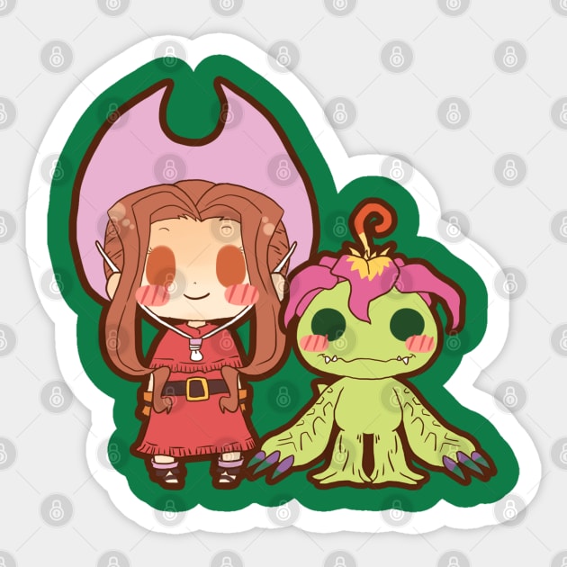 mimi & palmon Sticker by Potaaties